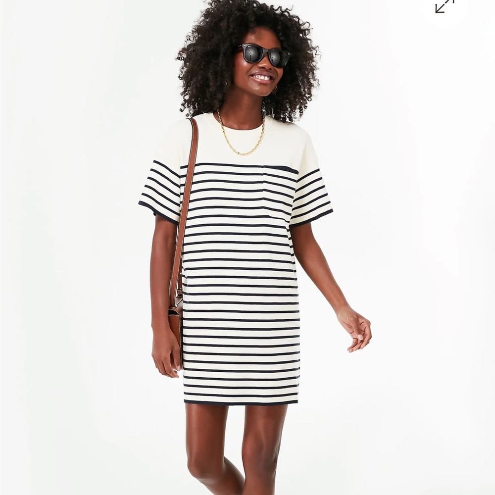 NWT Tuckernuck navy stripe knit Frenchie dress- Size M
